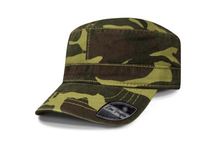 Gorra Army, Frente Camuflaje Verde Militar, Visera Camuflaje Verde Militar, Trasero Camuflaje Verde Militar