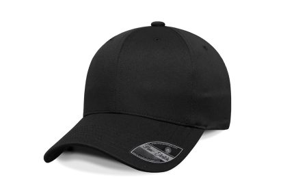 Gorra Teniente, Frente Negro, Visera Negro, Trasero Negro