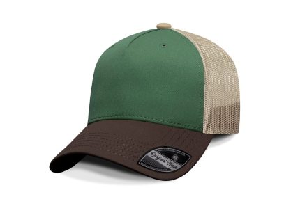 Gorra Artilleria, Frente Verde Musgo, Visera Café, Trasero Kaky