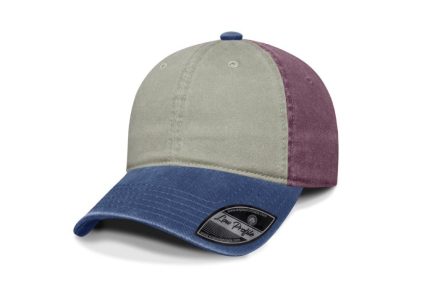 Gorra Deslave, Frente Arena, Visera Azul Marino, Trasero Vino