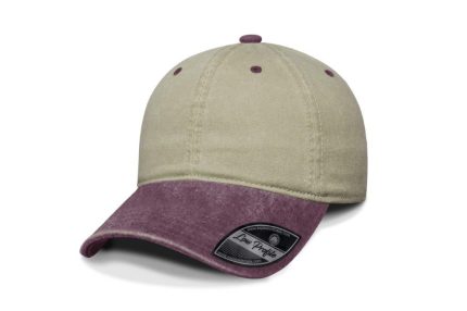 Gorra Deslave, Frente Kaky, Visera Vino, Trasero Kaky
