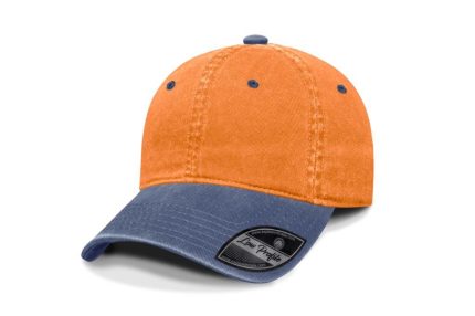Gorra Deslave, Frente Naranja Claro, Visera Azul Marino, Trasero Naranja Claro